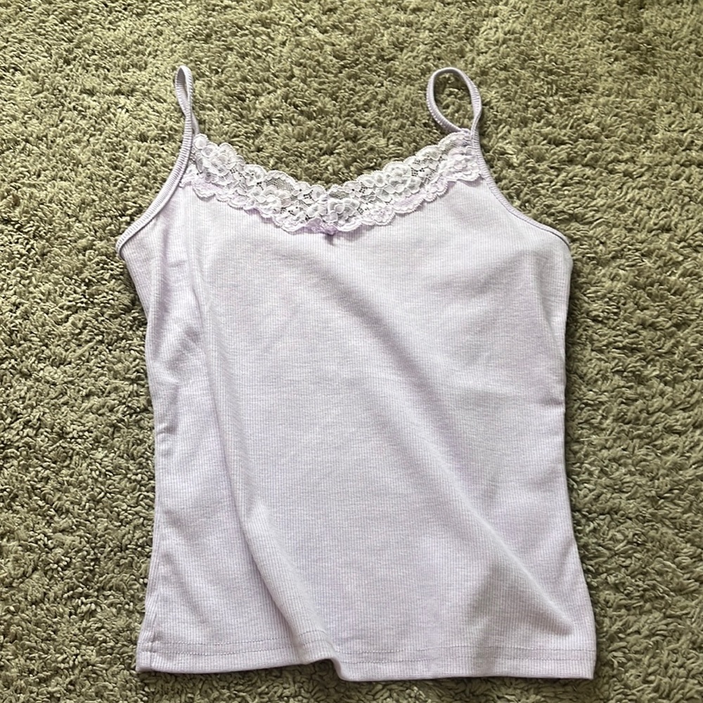 lace purple tank